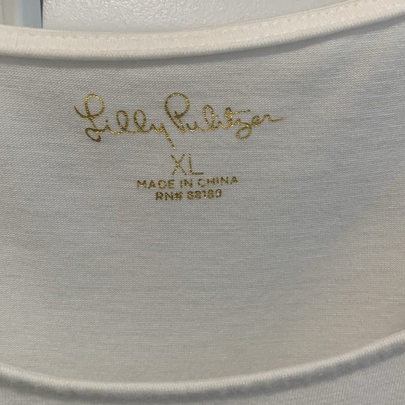Lilly Pulitzer Hayes top in resort white size x/l - Picture 3 of 6